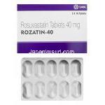 Rozatin-40 ロザチン、ジェネリッククレストール、ロスバスタチン40mg